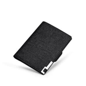 Portefeuille en forme de porte-cartes de couleur noir