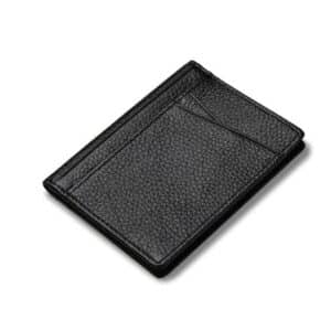 Portefeuille noir en forme de porte-cartes