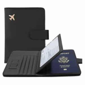 Étui Passeport En Cuir Avec Porte-Carte De Crédit